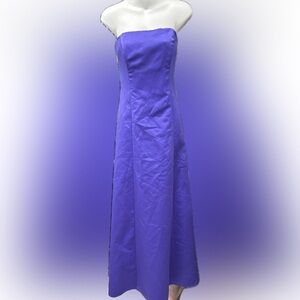 Cachet Vibrant Purple Strapless Gown